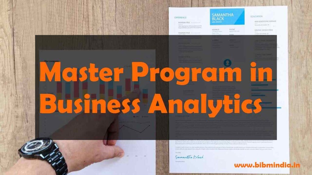 Master Program in Business Analytics