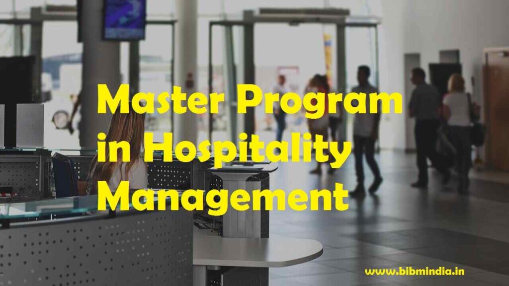 Master Program in Hospitality Management