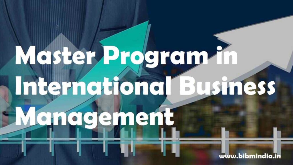Master Program in International Business Management
