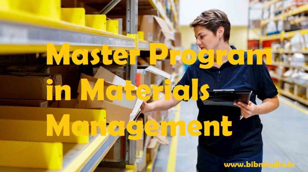 Master Program in Materials Management