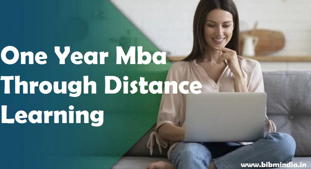 One Year Mba Through Distance Learning